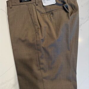 Men's Tailored Fit Brown Pants